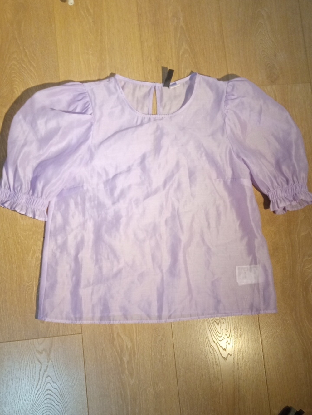 H&M Lavender Puff Sleeve Blouse